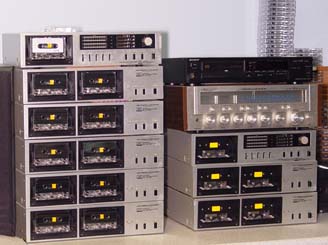 Double cassette tape duplication and production